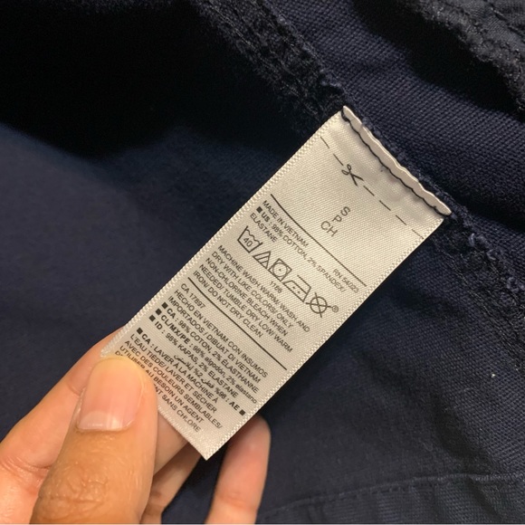 Old Navy Cargo Utility Navy Blue with Zip, Button & Drawstring Jacket. Size S - Picture 3 of 14